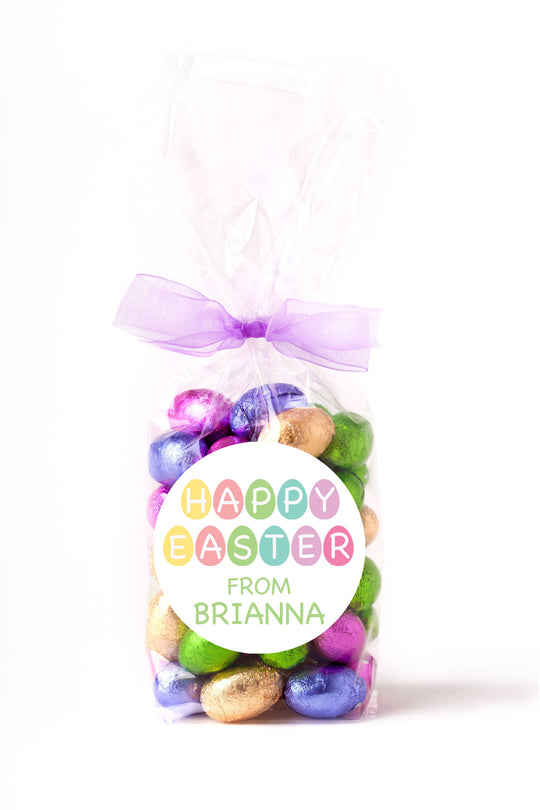 Easter Stickers, Easter Egg Stickers, Personalized Easter Stickers, Kids Easter Treat Bags, Easter Labels for Favors, Easter Classroom