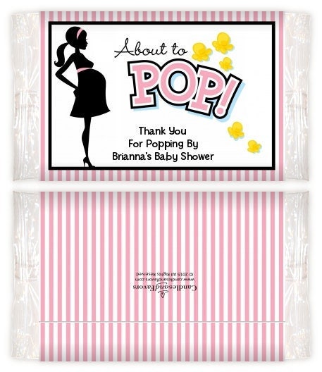 Ready To Pop Pink - Printable Popcorn Wrappers