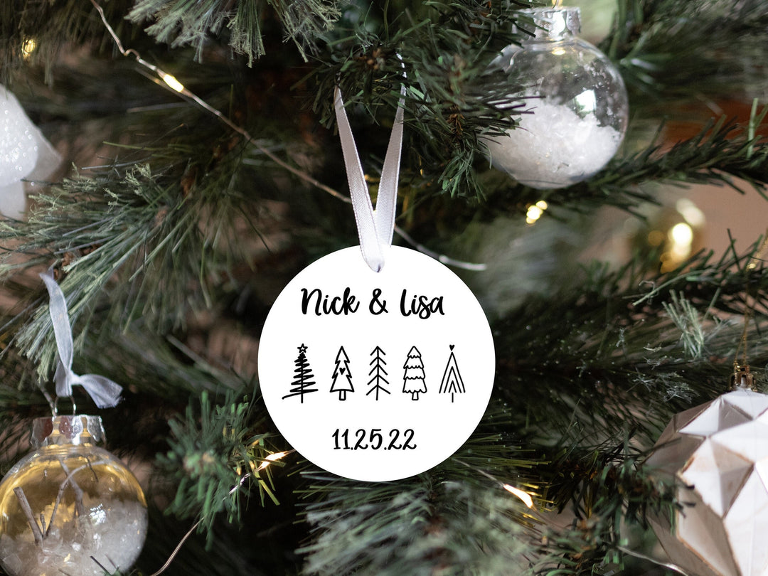 Personalized Couple Christmas Ornament | Our First Christmas | Christmas Ornament | Personalized Couple Names Christmas Ornament