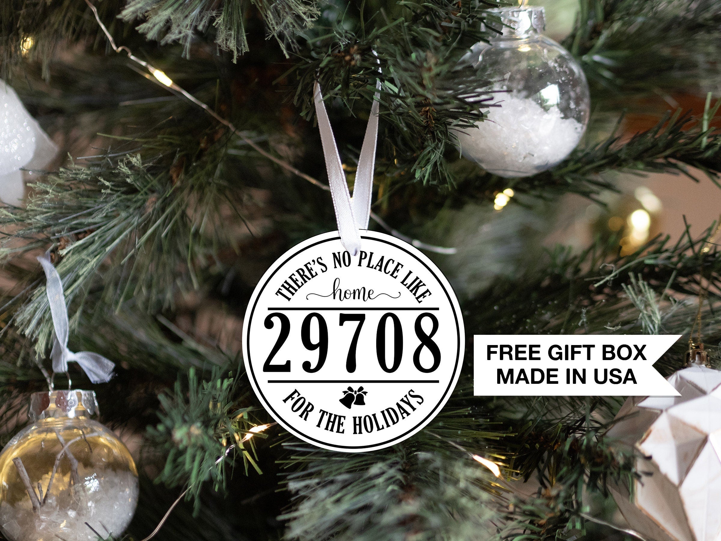 Personalized No Place Like Home Christmas Ornament | Our First Home Ornament | Christmas Ornament | Custom Family Keepsake | Family Ornament