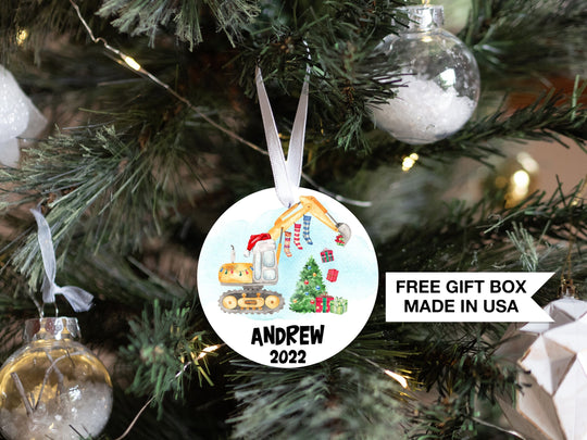 Personalized First Christmas Tractor Truck | Baby's 1st Christmas Ornament| Baby First Christmas | Custom Baby Christmas Ornament