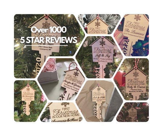 First Christmas In Our Apartment Home Ornament Wood Gift for New Home Owners Gifts from Realtors 1st Christmas Ornament 2025 Laser Engraved