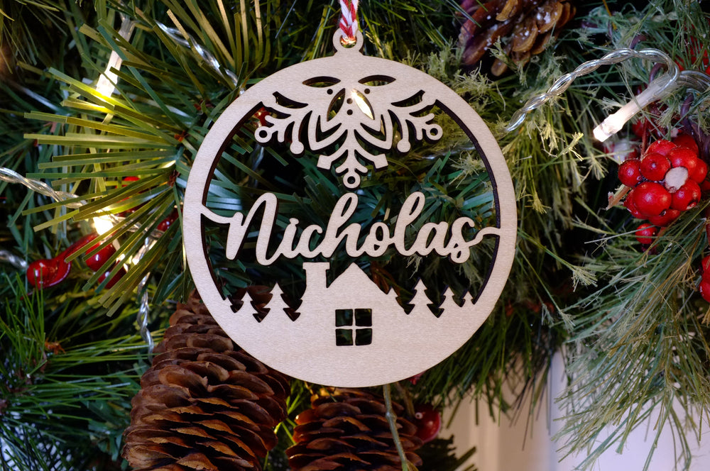 Personalized Christmas Ornament | Christmas Wood Tags | Holiday Ornament | Merry Christmas Ornament