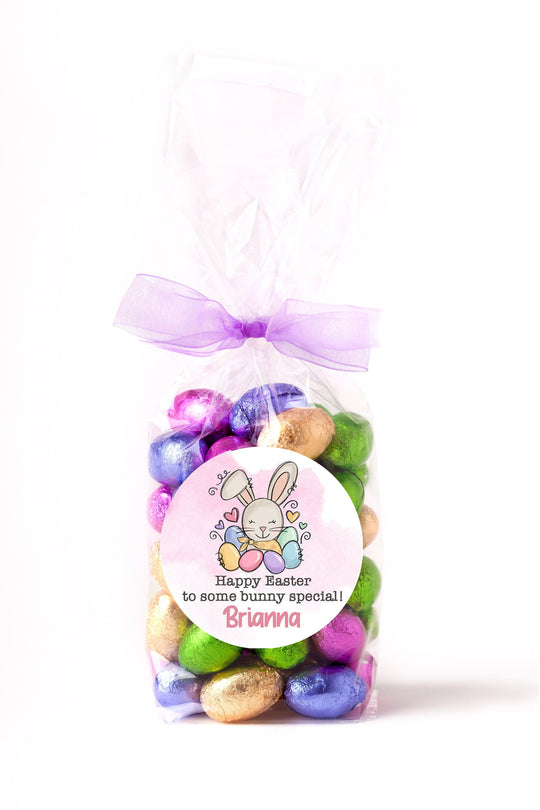 Easter Stickers, Some Bunny Special Pink Bunny, Personalized Easter Stickers, Kids Easter Treat Bags, Easter Labels for Favors, Classroom