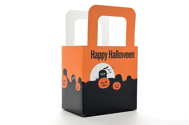 Spooky Pumpkin Personalized Halloween Sticker, Custom Halloween Stickers, Kids Halloween Favor Stickers, Cute Halloween Stickers for School