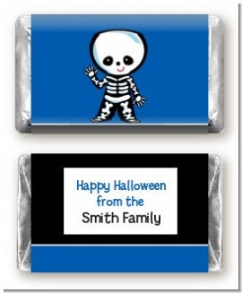 Skeleton Personalized Halloween Stickers, Custom Halloween Stickers, Kids Halloween Favor Stickers, Cute Halloween Stickers for School