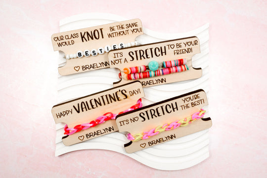 Personalized Class Valentine Bubble Holder Cards | Candy Free Favors for Classroom Valentine's Day Party