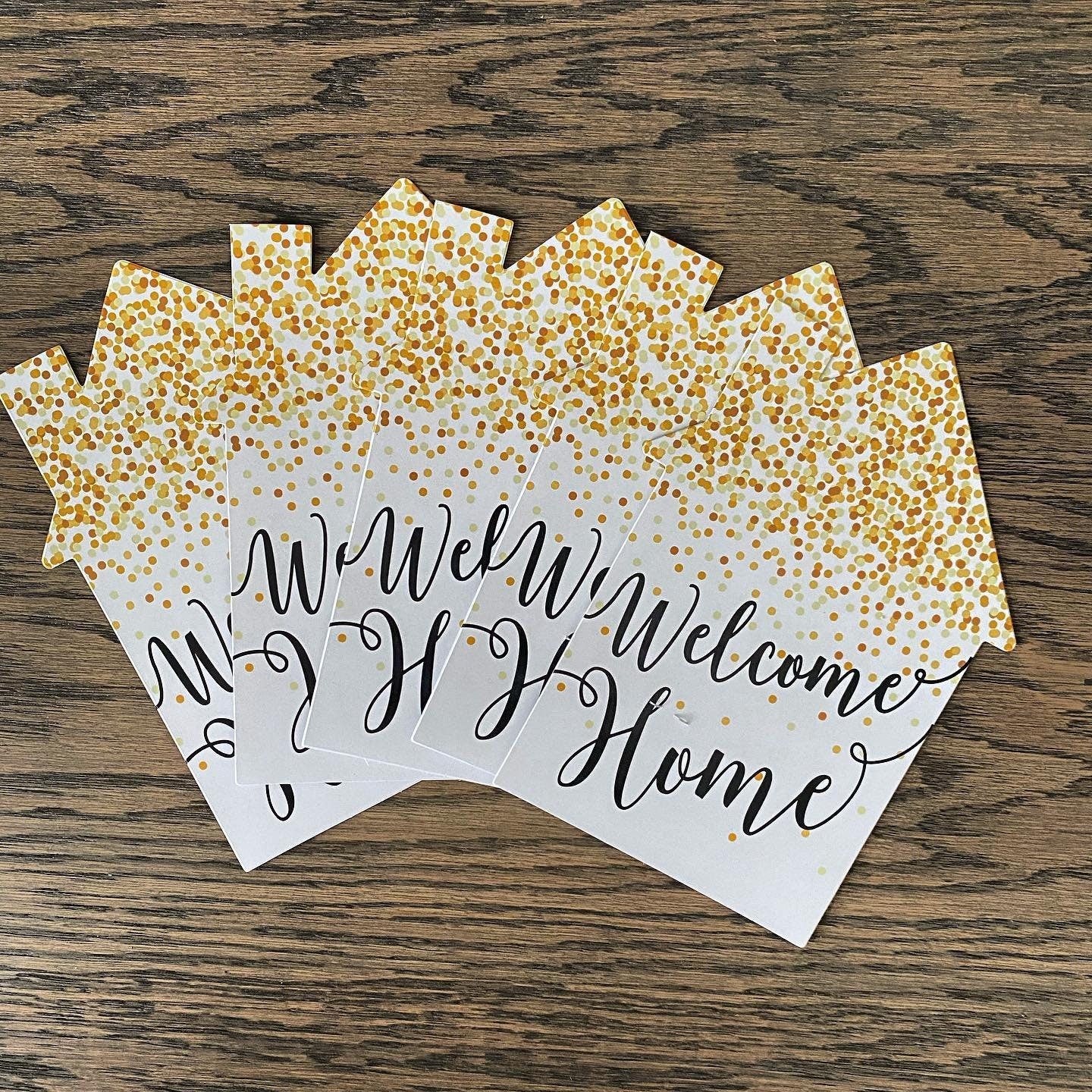 Welcome Home Invitation  - Real Estate Welcome Home Cards- Custom House Shaped New Home Invitations - Printed Welcome Home Cards