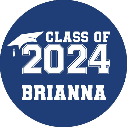Class of 2025 Graduation Stickers for Candy or Kisses, Personalized Graduation Party Favors, Graduate Envelope Seals, Grad Decor - 108ct