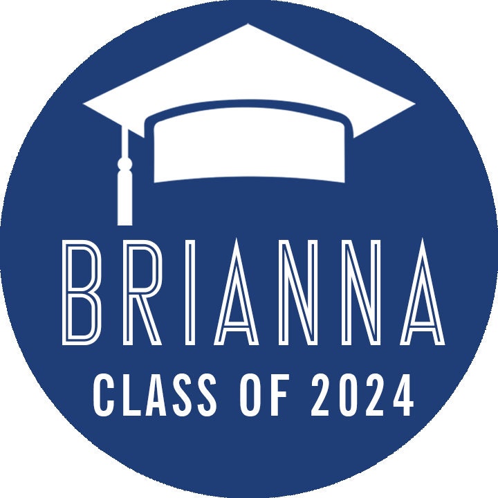 Class of 2025 Personalized Graduation Stickers for Candy or Kisses | Graduation Party Favors | Graduate Envelope Seals | Grad Decor - 108ct