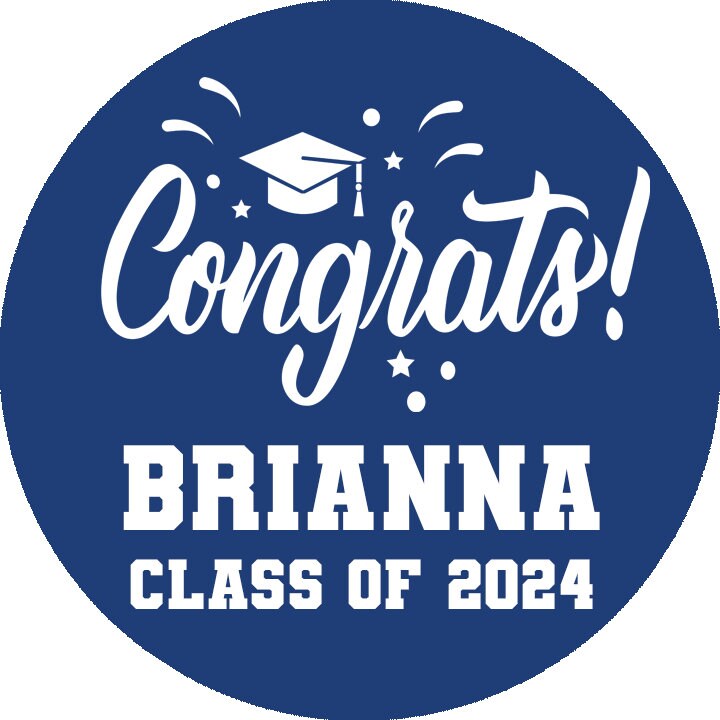 Personalized Chocolate Stickers for Graduation, Class of 2025 Custom Chocolate Label, Personalized Stickers Chocolate Kiss Grad Favors