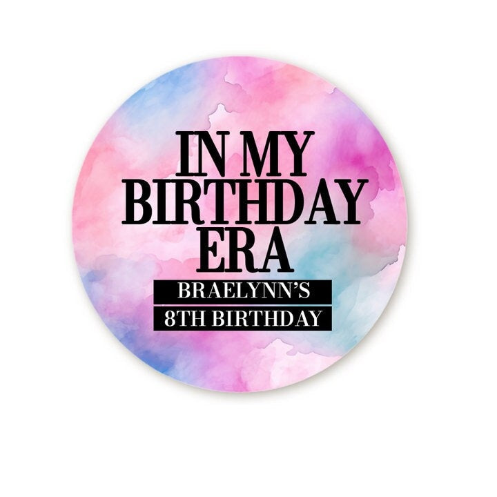 In My Birthday Era Buttons, In My Birthday Era Party Favor, Cute Birthday Buttons, Trendy Birthday Decorations for Her, Birthday Pins