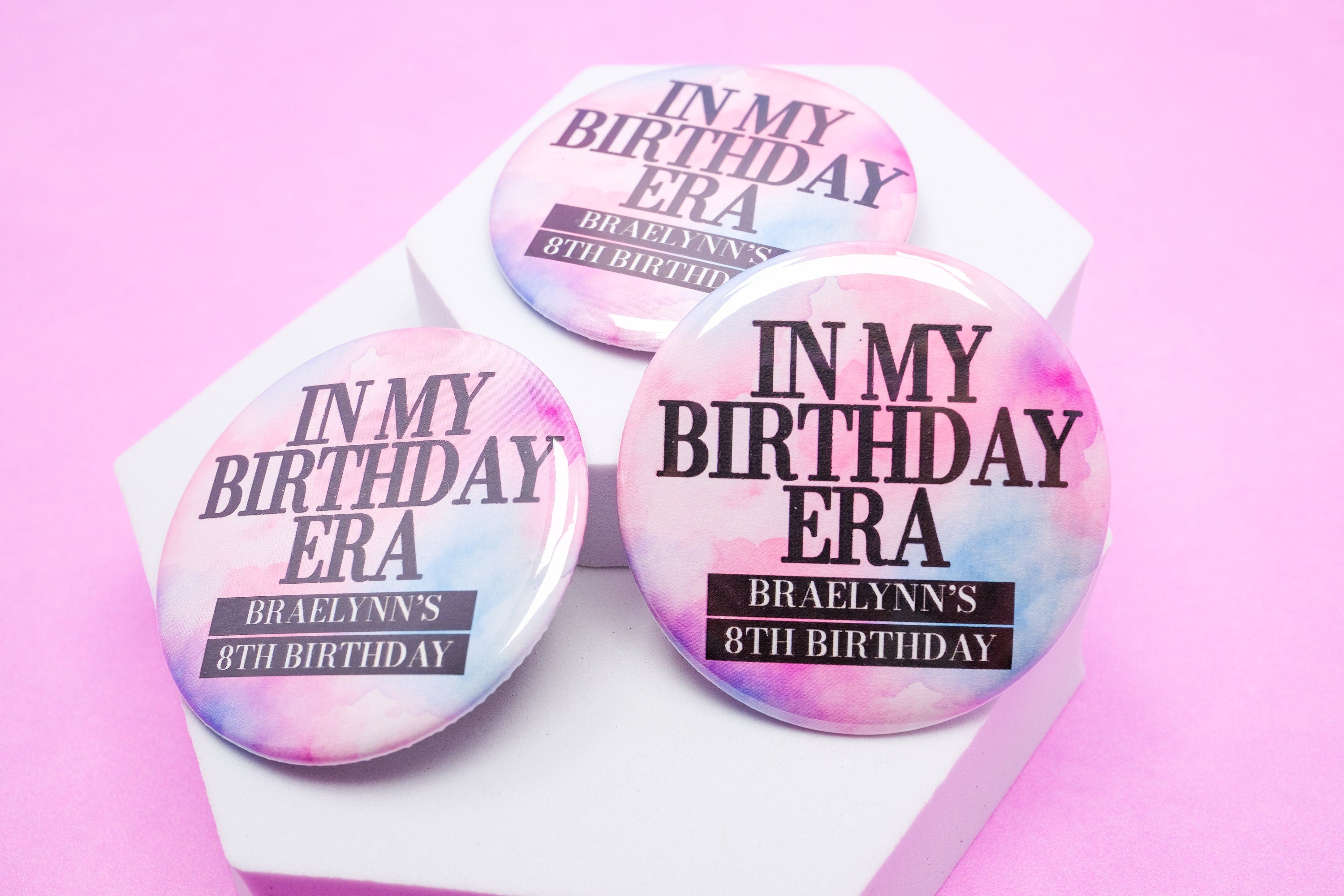 In My Birthday Era Buttons, In My Birthday Era Party Favor, Cute Birthday Buttons, Trendy Birthday Decorations for Her, Birthday Pins