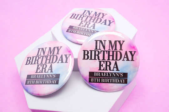 In My Birthday Era Buttons, In My Birthday Era Party Favor, Cute Birthday Buttons, Trendy Birthday Decorations for Her, Birthday Pins