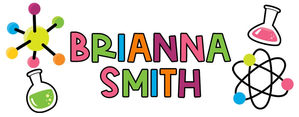 Science Lab Name Labels, Name Tag Stickers, Waterproof Labels for Kids Daycare, Vinyl Name Stickers for Kids School Labels