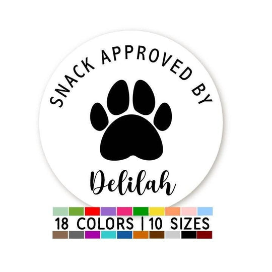 Doggie Bag Paw Favor Stickers, From Our Pup To Yours, Wedding Guest Sticker, Wedding Snack Bag Dog Treats, Custom Sweets Desserts Favors Labels
