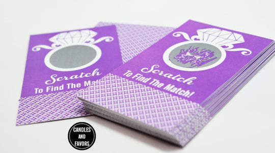 20 Orchid Scratch Off Cards - Bridal Shower Game - Bachelorette Party Games