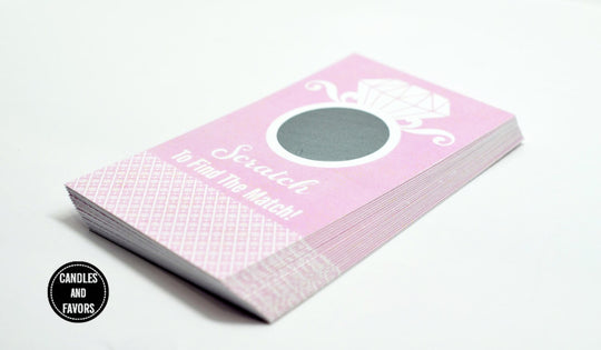 20 Blush Pink Scratch Off Cards - Bridal Shower Game - Bachelorette Party Games