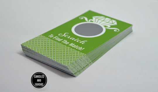 20 Sage Scratch Off Cards - Bridal Shower Game - Bachelorette Party Games