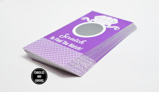 20 Orchid Scratch Off Cards - Bridal Shower Game - Bachelorette Party Games