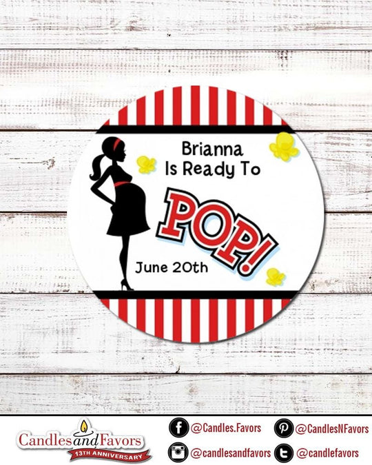 Ready To Pop - Personalized Custom Baby Shower Popcorn Boxes Set of 10 Boxes