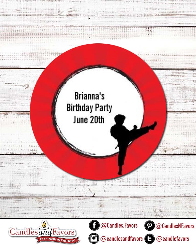 Karate Kid - Fill In The Blank Birthday Party Thank You Card  - Professionally printed *or* DIY printable PDF