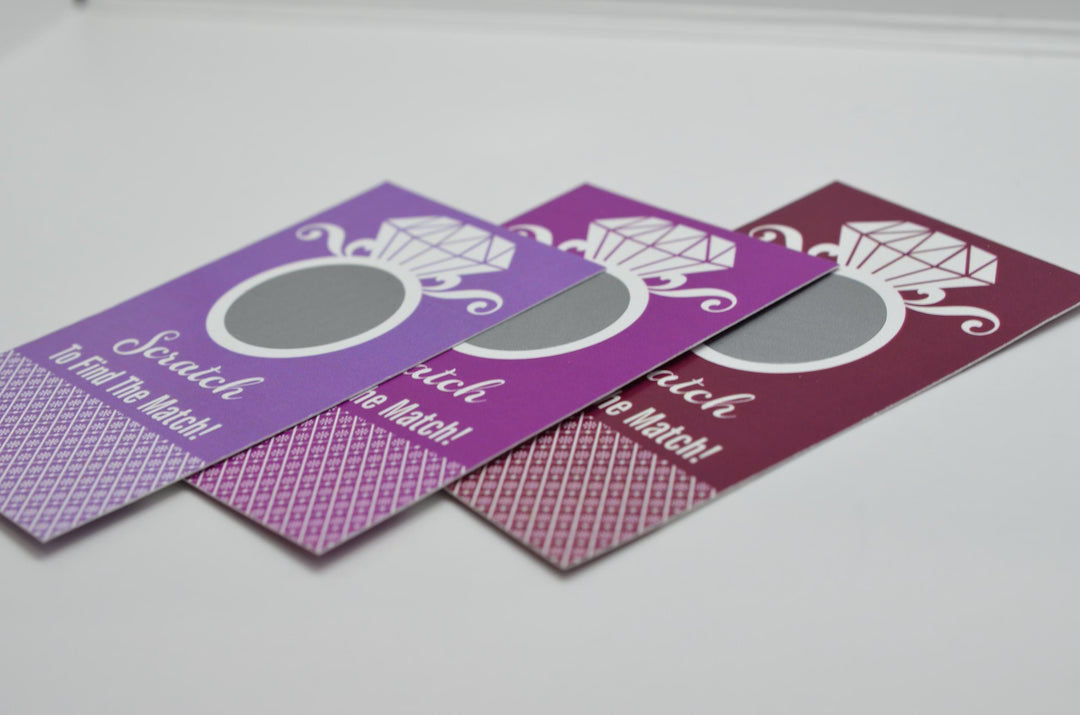 5 extra Scratch Off Cards - Bridal Shower Scratch Off Cards - Bridal Shower Game - Bachelorette Party Games -