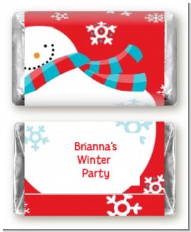 Christmas Snowman Return Address Labels, Personalized Holiday Address Stickers