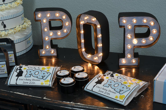Ready To Pop Blue - Printable Popcorn Wrappers