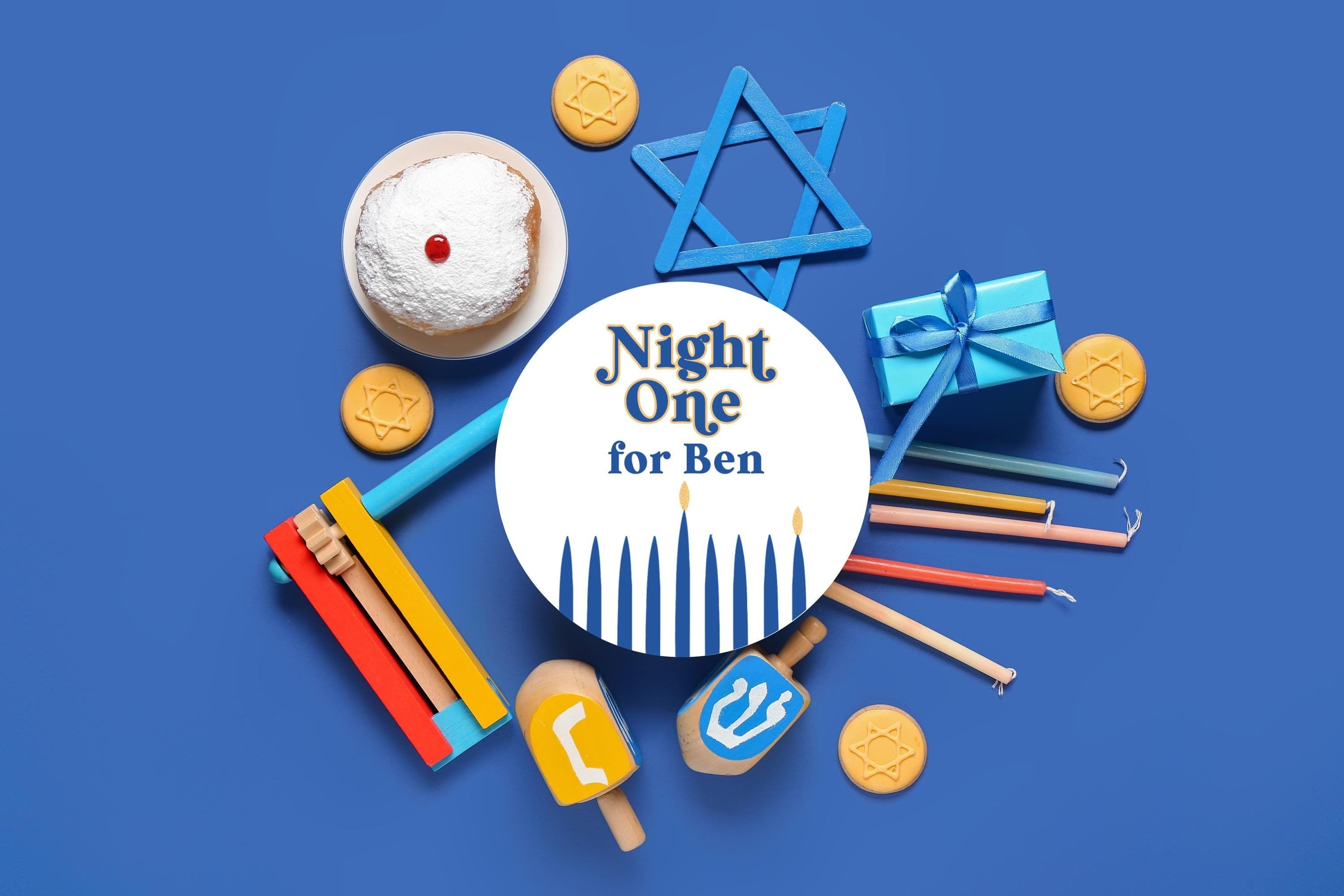 Hanukkah Stickers - 8 Nights of Hanukkah Gift Labels, Chanukah Stickers, Festive Hanukah Gift Wrap Supplies, Hanukah Party Favors