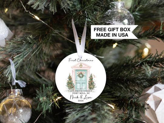 New Home Ornament, New Home Christmas Ornament 2025, Our First Christmas in Our New Home, Christmas Tree New Home Ornament, Address Ornament