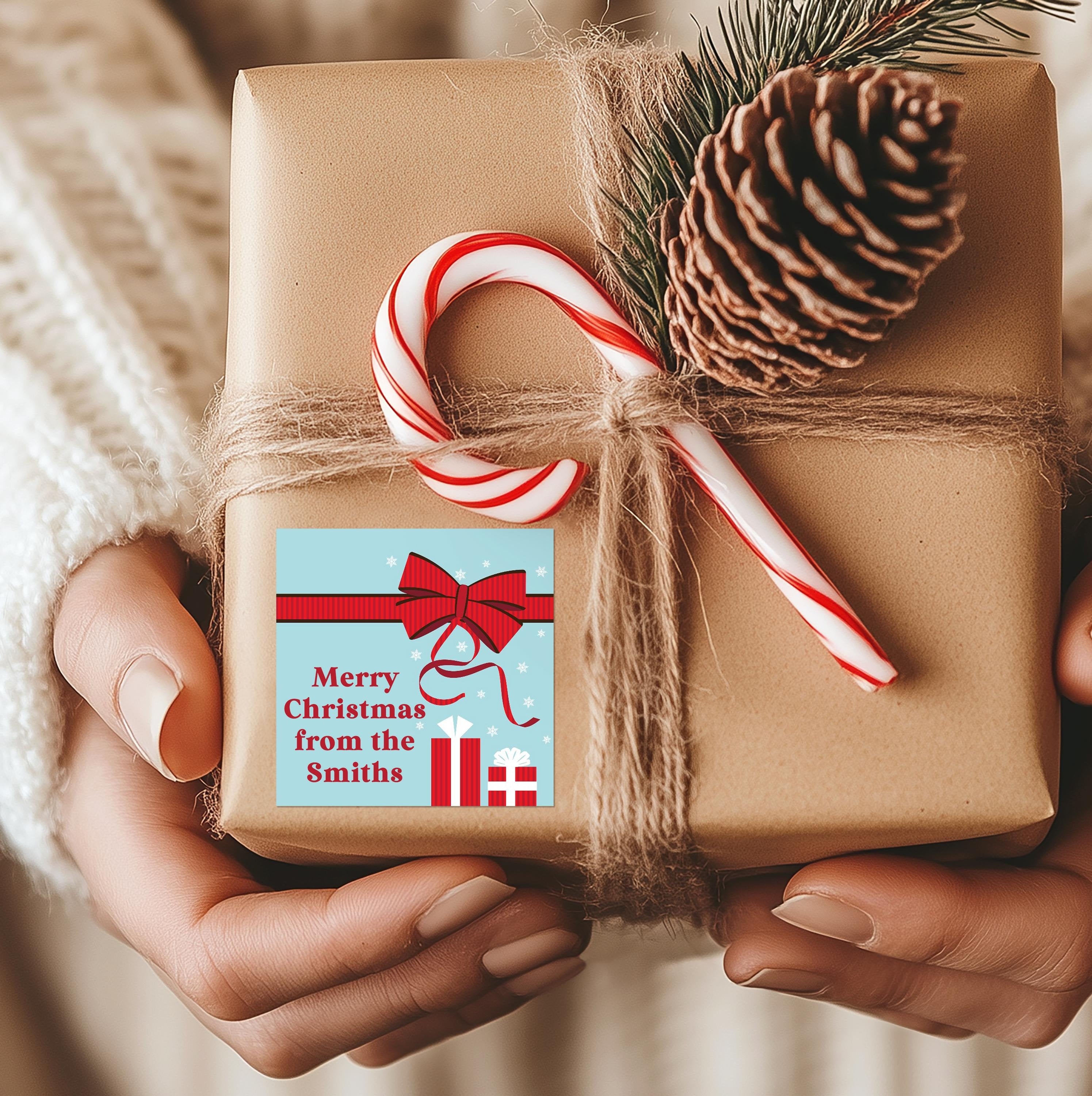 Personalized Christmas Gift Stickers, Holiday Labels