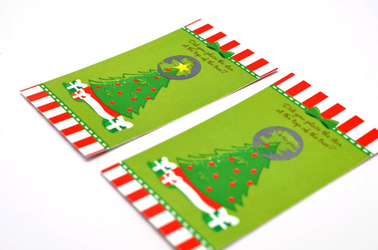 Christmas Tree - Christmas Scratch Off Game Pack - Holiday / Christmas Party Scratch Off Game Cards - Company Parties - 15 Scratch Off Cards