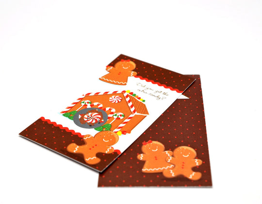 Gingerbread House - Christmas Scratch Off Game Pack - Holiday/Christmas Party Scratch Off Game Cards -Company Parties - 15 Scratch Off Cards