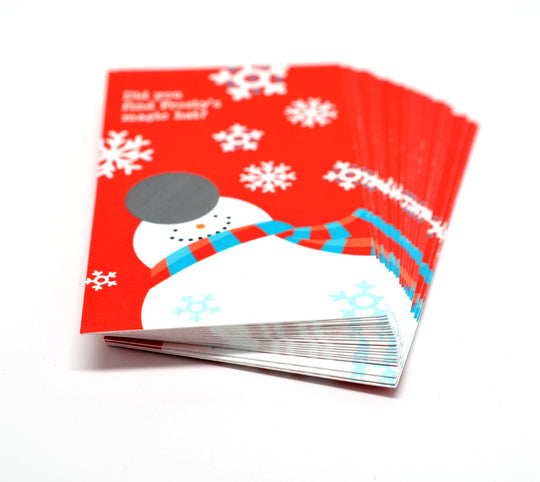 Snowman Fun - Christmas Scratch Off Games - Holiday / Christmas Party Scratch Off Game Cards - Company Parties - 15 Christmas Scratch Offs