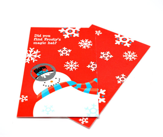 Snowman Fun - Christmas Scratch Off Games - Holiday / Christmas Party Scratch Off Game Cards - Company Parties - 15 Christmas Scratch Offs