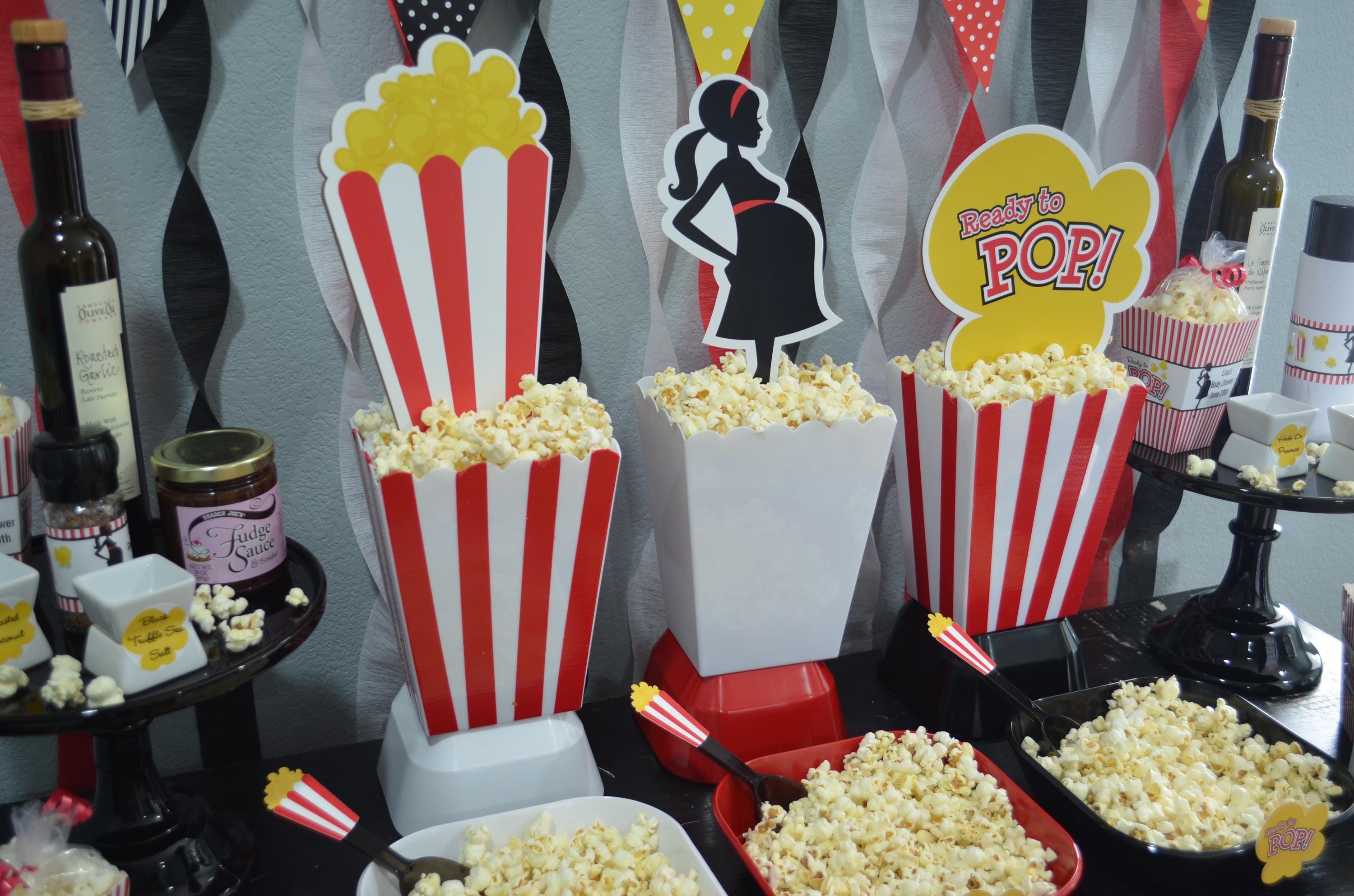 Ready to Pop Popcorn Stickers for Baby Shower, Thank You Stickers Baby Shower Favors, About To Pop Party, Round Stickers for Favor
