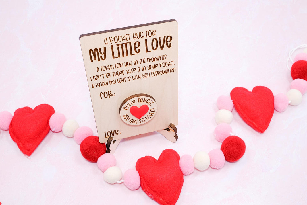 Pocket Hug Valentines Day Gift for Friends, Class Valentines, Valentines Day Card, Valentine's Day Party Favors, School Valentine, Hug Token