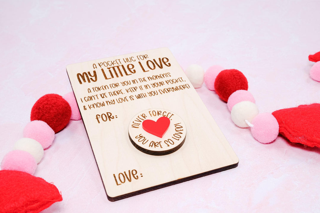 Pocket Hug Valentines Day Gift for Friends, Class Valentines, Valentines Day Card, Valentine's Day Party Favors, School Valentine, Hug Token