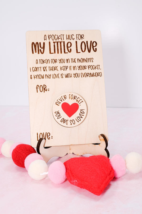 Pocket Hug Valentines Day Gift for Friends, Class Valentines, Valentines Day Card, Valentine's Day Party Favors, School Valentine, Hug Token