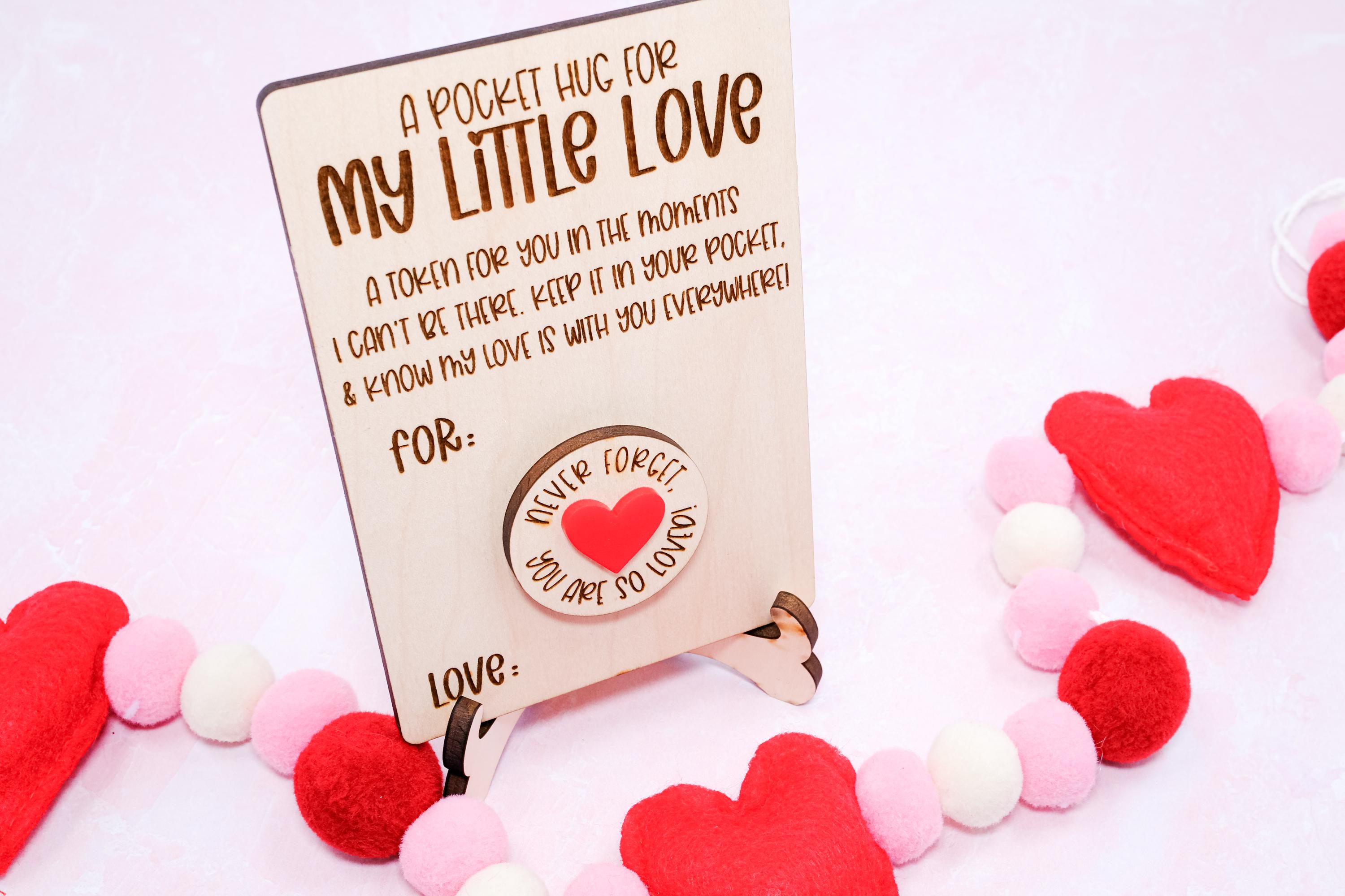 Pocket Hug Valentines Day Gift for Friends, Class Valentines, Valentines Day Card, Valentine's Day Party Favors, School Valentine, Hug Token