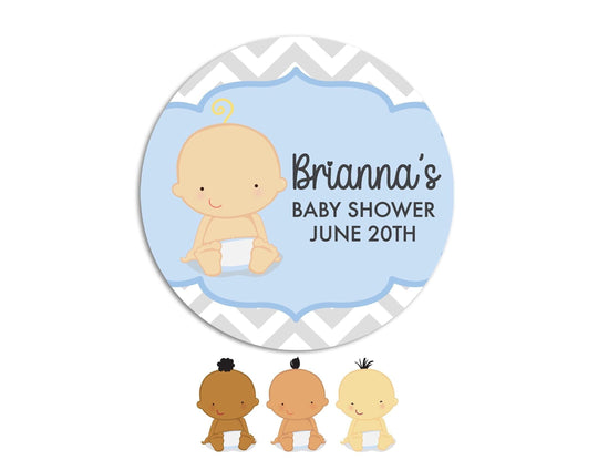 It's A Boy Thank You Stickers, Baby Shower Favors, Thank You For Celebrating Baby Shower Stickers, Round Stickers for Favors, Candy Labels