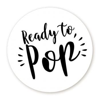 Ready To Pop Popcorn Stickers for Baby Shower, Thank You Stickers Baby Neutral Shower Favors, About To Pop Party, Round Stickers for Favor