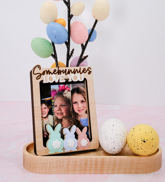 Easter Photo Magnet, Custom Photo Magnet, Some Bunny Loves You Magnet, Easter Magnet, Easter Gift, Picture Magnet, Photo Frame Magnet