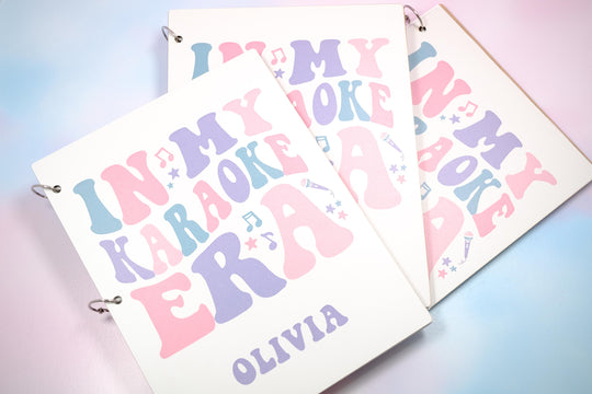 In My Karaoke Era Lyric Book, In My Birthday Era, Custom Birthday Gift, In My Birthday Era Party Favor, Favorite Singer Party Favor