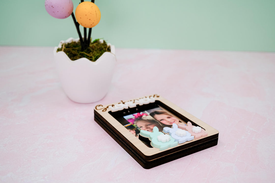 Easter Photo Magnet, Custom Photo Magnet, Some Bunny Loves You Magnet, Easter Magnet, Easter Gift, Picture Magnet, Photo Frame Magnet