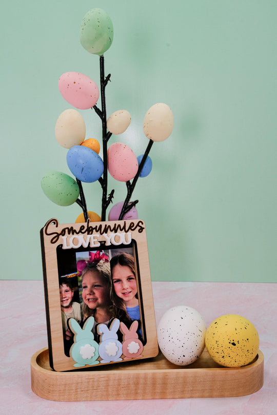 Easter Photo Magnet, Custom Photo Magnet, Some Bunny Loves You Magnet, Easter Magnet, Easter Gift, Picture Magnet, Photo Frame Magnet