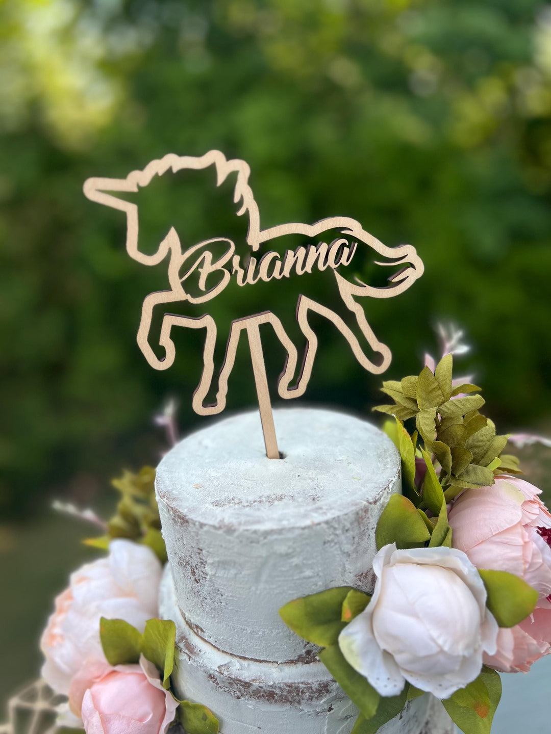 Unicorn Birthday Party Cake Toppers | Birthday Party Cake Decorations for Girl | Birthday Party Cake Decoration | Maple Plywood Topper