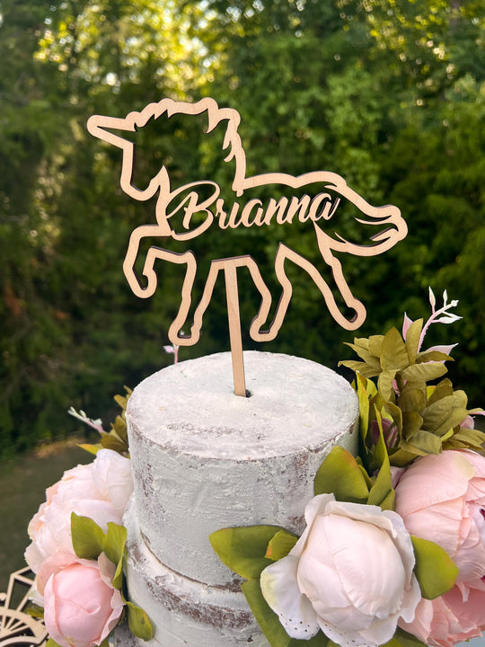 Unicorn Birthday Party Cake Toppers | Birthday Party Cake Decorations for Girl | Birthday Party Cake Decoration | Maple Plywood Topper
