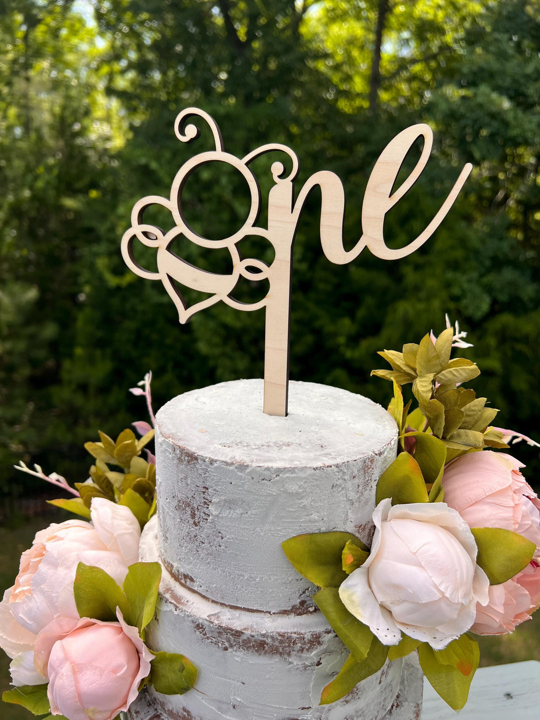 Honeycomb First Birthday Cake Topper |  Honeycomb Cake Decor | Bridal Shower Cake Decor | Bee Wedding Decor | Maple Topper